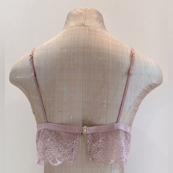 Madewell Lace Bralette in‎ Light Lavender Color - Picture 5 of 12